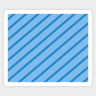 Diagonal lines - Blue. Sticker